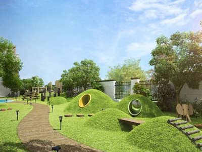幼兒園景觀設(shè)計，核心塑造童趣性-金石裝飾幼兒園裝修設(shè)計