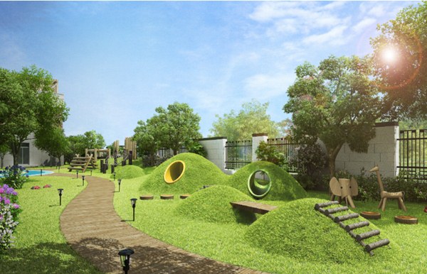 幼兒園景觀設計，核心塑造童趣性-金石裝飾幼兒園裝修設計